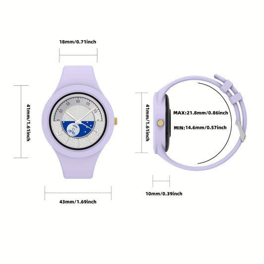 Fashion Smart Watch For Women 2024 New Arrivals 1.2Inch Round Screen Ladies Wristwatches Outdoor Exercise Fitness Tracker Multiple Sports Mode Steps Calories Sleep Monitoring Music Control Message Push Wireless Call Smartwatc