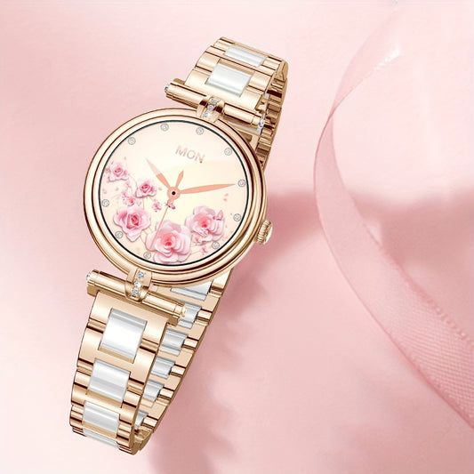 Women's Watch Rhinestone Elegant Smart Watch Health Monitoring Waterproof Multiple Sports Mode Full Touch Screen Watch