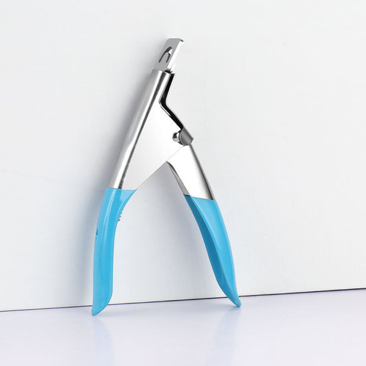 1pc Professional Straight Edge Nail Clippers, Metal Blade, Unscented, for Acrylic & Fingernail Cutting, Modern Style Manicure Cutter, Guillotine Cut False Nails Tool