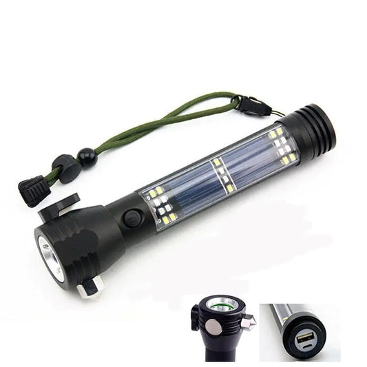 Safety Hammer Flashlight, Outdoor Travel Light with Magnet Mmall USA