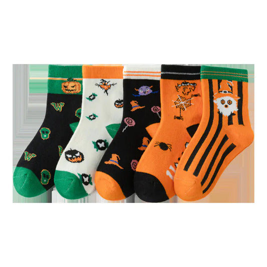 Children's Fashion Simple Halloween Tube Socks Mmall USA