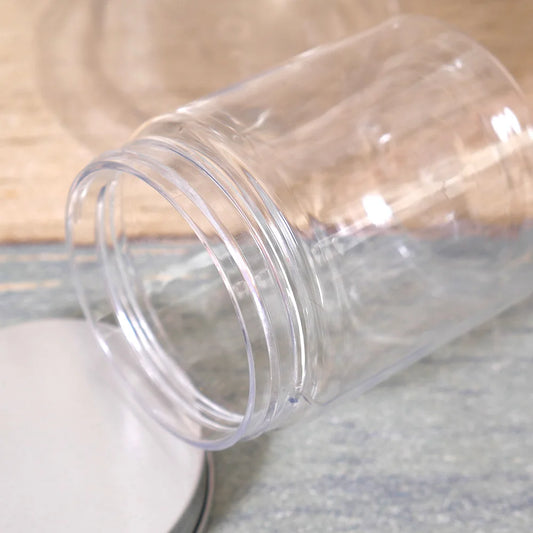 Clear Plastic Storage Jars with Lids — 30ml to 500ml Travel & Kitchen Containers