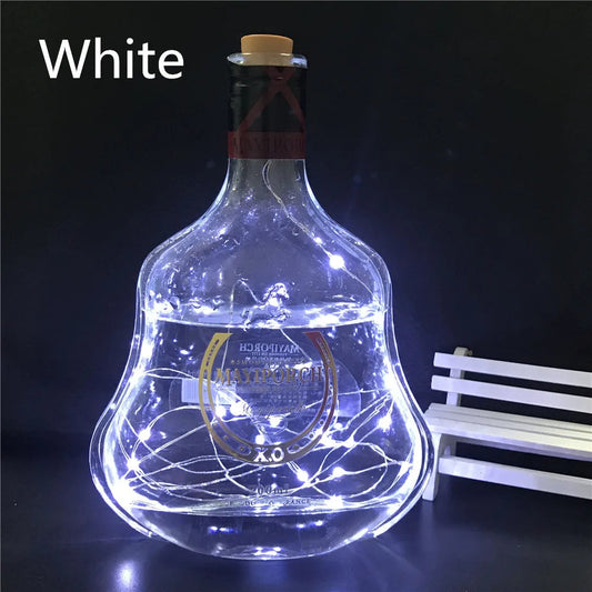 1M 2M 20 LED Wine Bottle Lights Cork Battery Powered Garland DIY Christmas String Lights For Party Halloween Wedding Decoracion Mmall USA