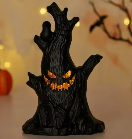 Halloween Pumpkin Lamp Ghost Stump Decoration Mmall USA