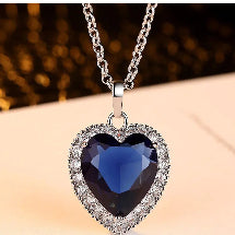 Titanic Heart of the Ocean Pendant Necklace for Women Mmall USA