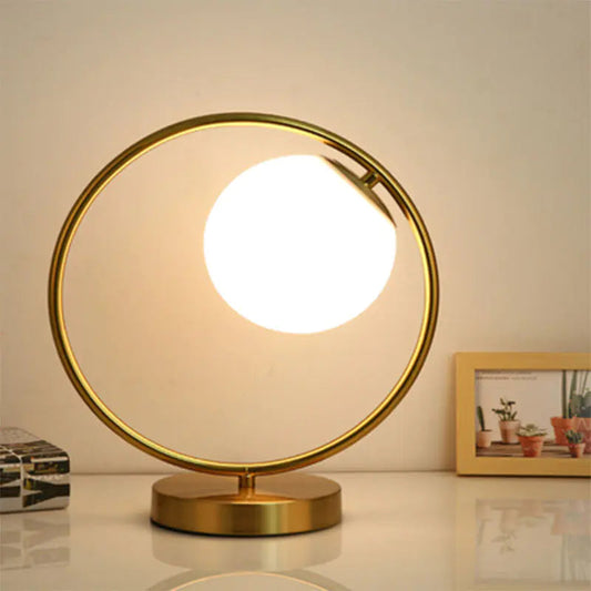 Modern Nordic Eye-Caring Gold Table Lamp for Rooms Mmall USA
