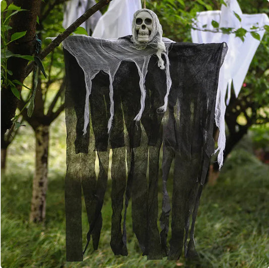 Hanging Skull Ghost Halloween Decoration for Haunted House & Kids' Party Mmall USA