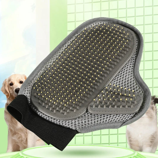 Pet Grooming Glove Hair Removal Brush Cat Dog Fur Hair Deshedding Gentle Efficient Dog Combs Pet Bathing Massage Products