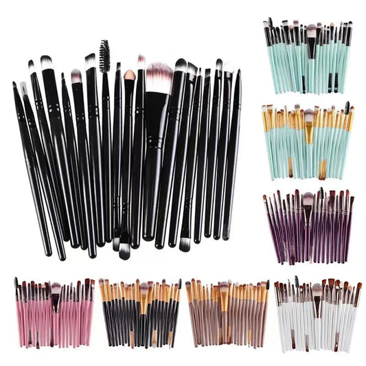 20-Piece Eye Makeup Brush Set – Full Collection for Eyeshadow, Eyeliner, Blending & Precision – Professional & Beginner Friendly, Portable Cosmetic Brushes
