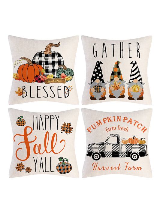 fall decorations for home Halloween Decor Collection pillow covers Throw pillows bed room living room punk-rock tricks treats