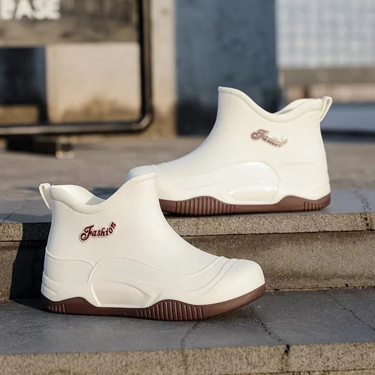 Fashion Women Rain Boots Waterproof Non-Slip Rain Shoes for Women Outdoor Thick Soled Women Boots Wear-Resistant Work Shoes New