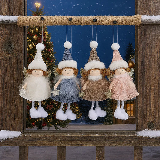 Christmas Decorations 2025 Christmas Doll Plush Angel Girl Xmas Pendants Christmas Gifts Christmas Decorations Supplies