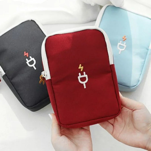 Travel Portable Charger Headphone Cable Digital Bag Storage Bag Travel Gadget Organizer Bag Electronics Accessories Storage Case
