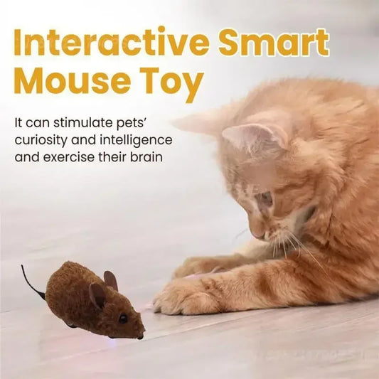 Pet Interactive Mouse Toy Plush Simulation Sound-Making Cat Boredom Relief Amusement Chew Toy Safe Durable Small Size Realistic