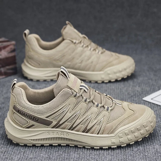 Men's Summer Thick Bottom Breathable Wear-Resistant Sports Shoes Outdoor Mountain Climbing Construction Site Casual Fashionable