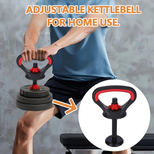 Adjustable Kettlebell Handle & Base Set – Fitness Accessory for Home Workout Training