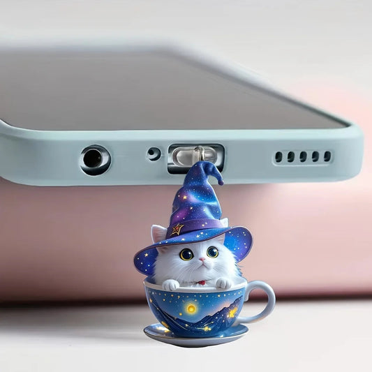 Phone Accessory 2d Phone Decoration Phone Dust Plug Pendant Cute Connector Cover For Smartphone Tech Accessory Gift Mmall USA