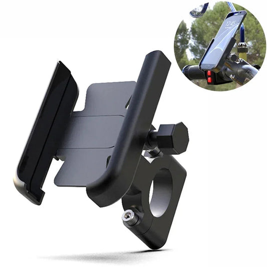 VIKEFON Aluminum Alloy Motorcycle Bike Bicycle Phone Holder for 4-7 inch Smartphone GPS Handlebar Mount Motorbike Accessories Mmall USA