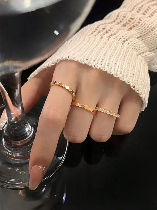 925 Sterling Silver Zircon Geometric Shape Rings For Women Gift Match Daily Party High Quality Vintage Fine Jewelry Accessories