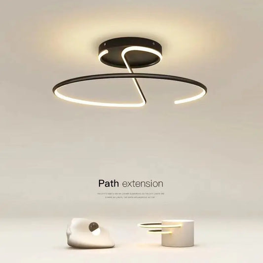 Living Room Lamp LED Chandeliers Indoor Lighting Light Fixture Kitchen Lustre Lamps White Chrome Lamp Fixture Home