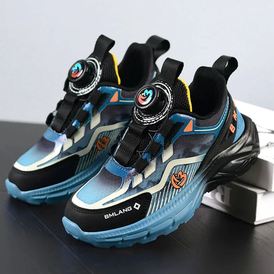 2025 Autumn New Children Basketball Shoes Boys Sneaker Lightweight Running Shoes Design Platform Comfortable Boy Sports Shoes