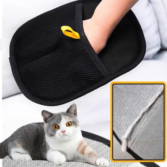 Pet Grooming Gloves Pet Hair Remover Brush Kitten Cleaning Glove Removing Dog Cat Hair From Sofa Carpet Clothes Pet Supplies 