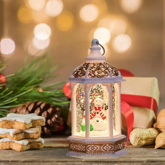 Christmas Wind Lights Santa Claus Lights Hexagonal Wind Lamp Christmas Party Decorations Christmas Ornaments Christmas Gifts