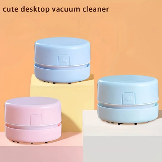 Desk vacuum cleaner, mini small household rubber paper cleaner, portable student supplies, office supplies, desktop storage box