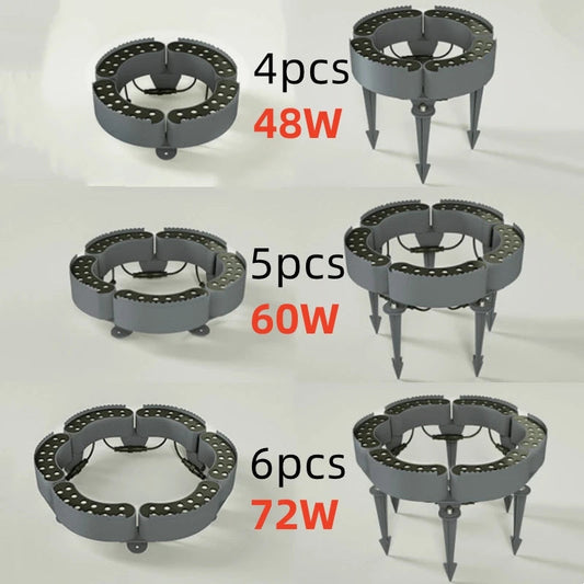 1pcs 12W Tree Holding Lamp Outdoor IP65 Waterproof Garden Spot Underground Lamps Landscape Lighting AC85-265V DC24V RGB Light Mmall USA