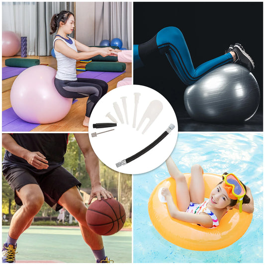 5 set Inflatable Accessories Exercise Ball Plug Air Nozzle Replacement Kit Fitness Balloon Adapter Yoga Swimming Ring Stopper