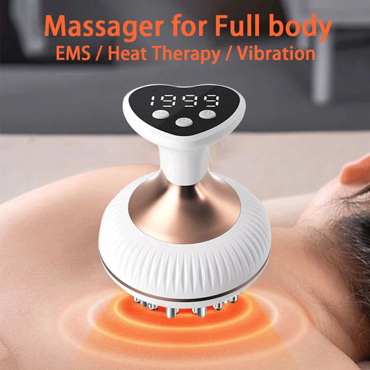 Massages Full Body Multi-Functional Acupressure Massager EMS Heat Therapy Vibration Features USB Rechargeable Muscle Massager Mmall USA