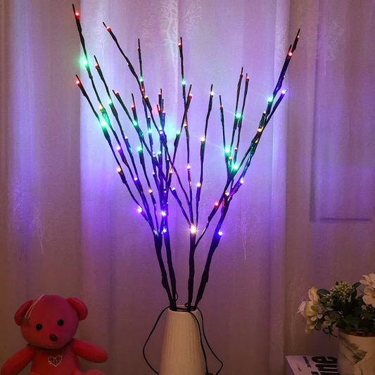 1/2pcs, 20 LED Branch Lights - Perfect Indoor Decoration For Weddings,Create A Magical Fairy Light Atmosphere
