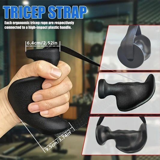 Ergonomic Cable Machine Handles (2PCS) – Heavy Duty Exercise Handles for Resistance Bands, Home Gym & Strength Training