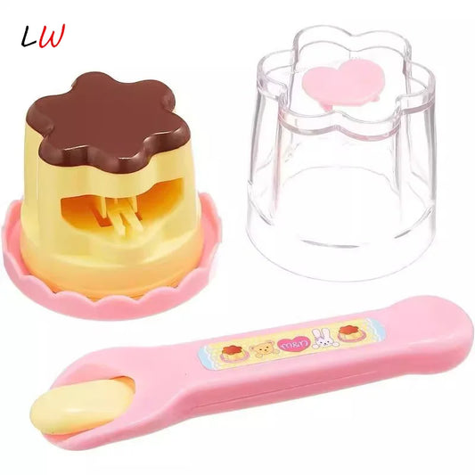 Feeding Pudding Feeding Simulation Role Play Kitchen Strawberry Pudding Toy Pretend Play Kids Gift Desktop Ornament