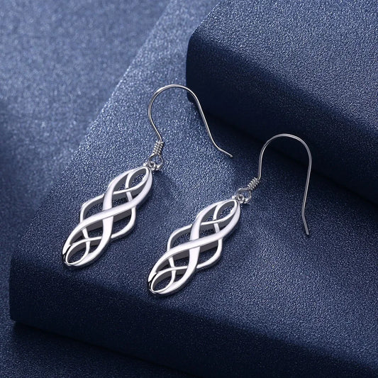 925 Sterling silver Earring For women lady elegant exquisite luxury hook Charms wedding fashion classic jewelry