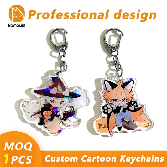 Custom Acrylic Photo Keychain — Personalized Anime, Art & Pet Charms