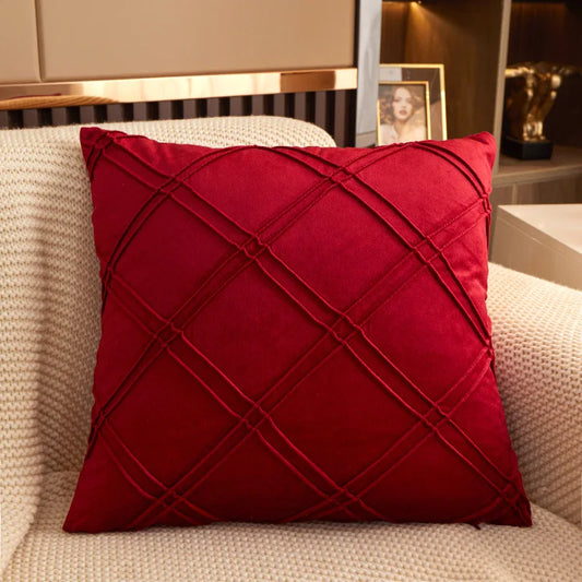 Super Soft Velvet Decorative Throw Pillow Cover 45x45cm Rectangular with Texture Luxury Christmas Cushion Case Pillow Shell