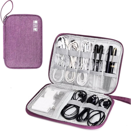 Travel Electronics Organizer Bag Portable Cable Storage Organizer Electronic Accessories Case Phone Charger Storage Holder Bags