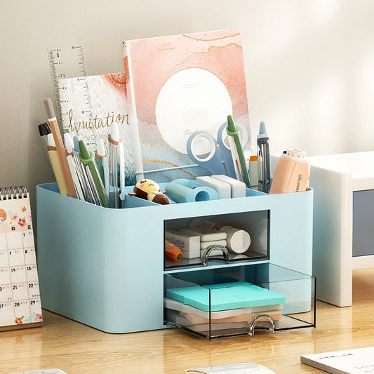 Stationery Storage Box, Student Dormitory Desktop, Ins Style Pen Holder, Drawer Style Storage Box