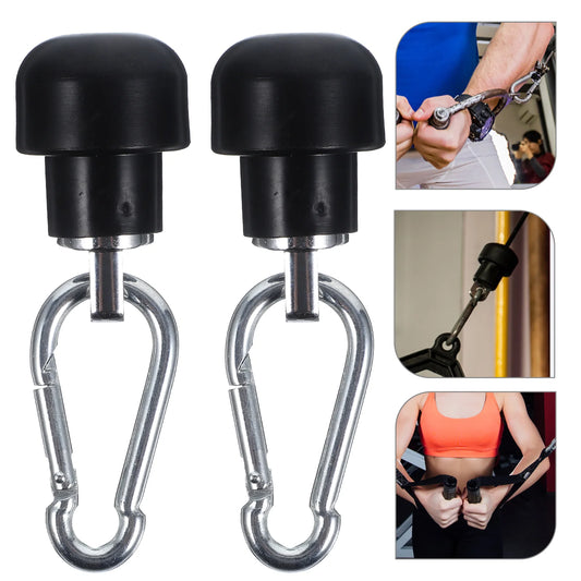 2 Sets Fitness Equipment Accessories Gym Machine Lock Adapter Home Cable Rope Attachments for Iron