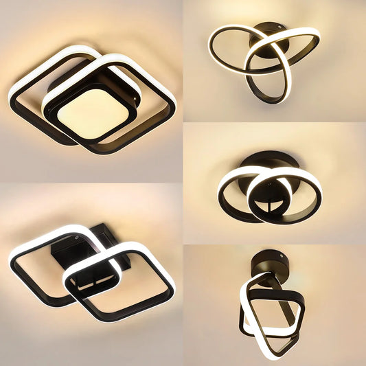 LED Ceiling Lamp Modern Style Geometric Shape Aisle Corridor Light Wall light Kitchen/ Bedroom Lighting 110V White/Warm light