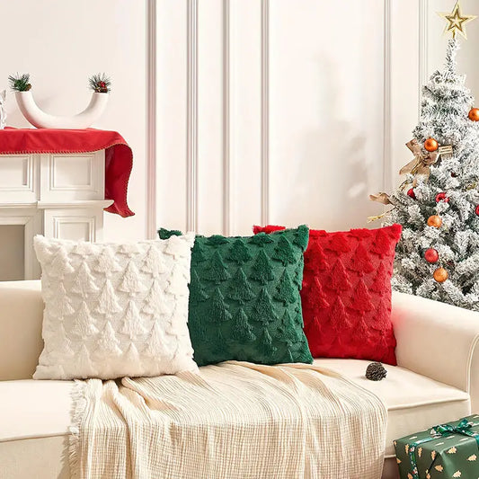 Christmas Pillowcase Polyester Luxurious Decorative Throw Pillow Cover For Sofa Living Room Car Interior Pillow Cover