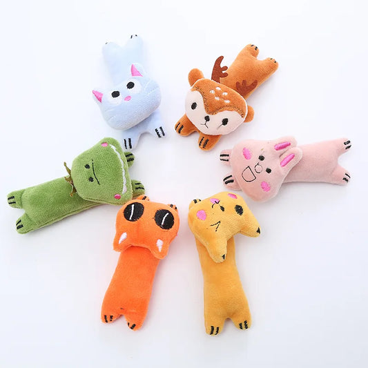 Plush Squeaker Squirrel Dog Toy — Honking Chew & Fetch Toy