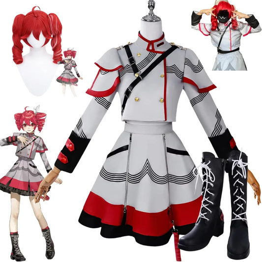 Cosplay Kasane Teto Anime Kasane Teto Costume Wig Shoes