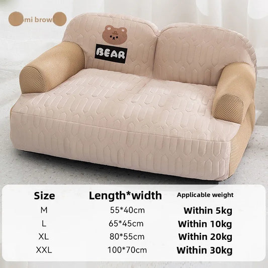 Pet bed - Dog sofa - Latex dog mat - Breathable and washable dog bed - Cat bed - Small dog sleeping cat