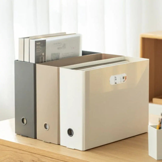 Stationery Book Pencil Sundries A4 File Organizer Box Folding Desktop Organizer Classification Folder Document Storage Box