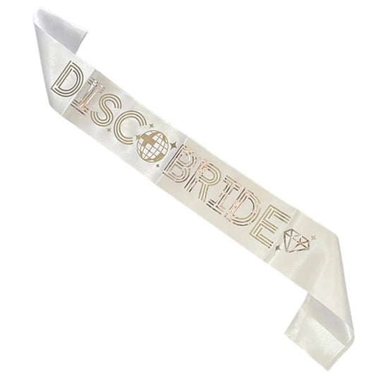 Last Disco Bachelorette Party Decorations Disco Bride Sash Bride to be Sash for Bridal Shower