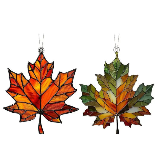 Fall Leaves Wall Art Decor Holiday Autumn Maple Leaves Acrylic Fall Decorations for Autumn Thanksgiving Party Supplies Mmall USA