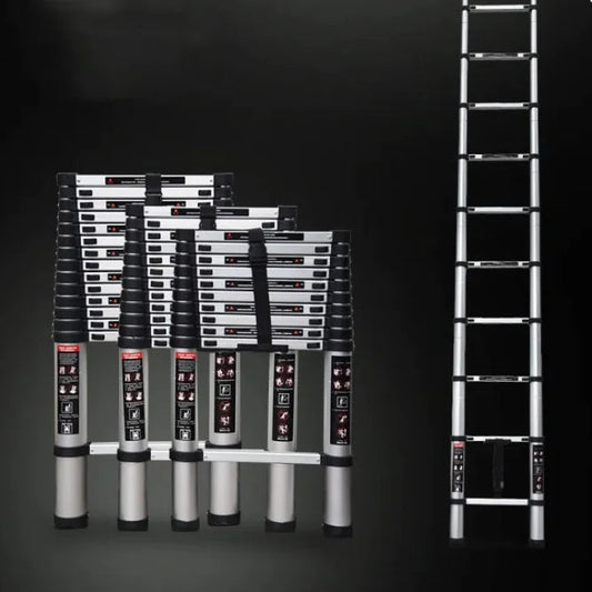 Aluminum Alloy Single-sided Telescopic Ladder Folding Mmall USA