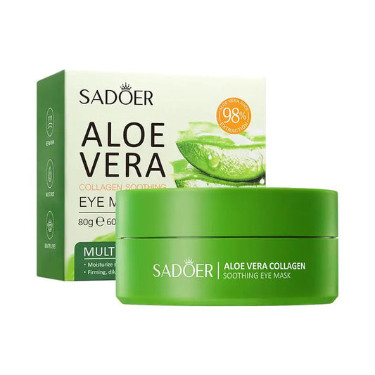OAKSII Under Eye Patches 60PCS Aloe Vera Under Eye Mask for Dark Circles and Puffiness Under Eye Gel Pads Improve Under Eye Bags Fine Lines and Wrinkles (60pcs eye patch) Mmall USA